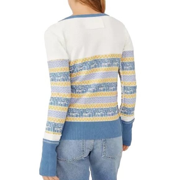 Free People Exposed Seam Thermal To The Woods  Henley Top in Light Combo - Picture 7 of 10